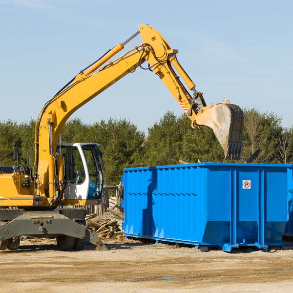 what size residential dumpster rentals are available in Rigby